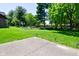 A spacious backyard with lush green lawn at 6318 Dahlia Dr, Indianapolis, IN 46217