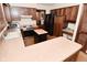 Spacious kitchen with an island, stainless steel appliances, and ample counter space at 6318 Dahlia Dr, Indianapolis, IN 46217