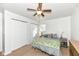 Spacious bedroom boasting a ceiling fan, and a neutral color scheme at 664 N County Road 800 E, Avon, IN 46123