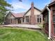 Backyard view featuring a large deck, mature trees, and a serene outdoor space perfect for entertaining at 6915 Juliet Dr, Avon, IN 46123