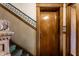 Charming hallway with vintage trim and original details. 