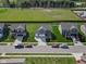 Aerial view showcases a well-planned neighborhood with manicured lawns, modern homes, and ample green space in a suburban setting at 8442 Averly Park Dr, Indianapolis, IN 46237