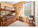 Bedroom with bunkbed at 8503 Bean Blossom Rd, Trafalgar, IN 46181
