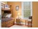 Bedroom with bunkbed at 8503 Bean Blossom Rd, Trafalgar, IN 46181