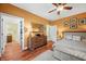 Beautiful primary bedroom with ensuite bathroom and walk-in closet at 8503 Bean Blossom Rd, Trafalgar, IN 46181