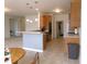 Open kitchen with a breakfast bar that provides lots of seating options at 8801 Twain Ln, Indianapolis, IN 46239