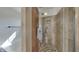 Modern bathroom features a glass enclosed shower with beautiful tile and upgraded fixtures at 10689 Brooks St, Indianapolis, IN 46234