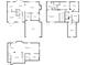 Floor plans showcasing the layout of multiple levels, including the basement, main, and upper floors at 11347 Whitewater Way, Fishers, IN 46037