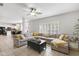 Spacious living room features an open layout, and plenty of natural light at 11347 Whitewater Way, Fishers, IN 46037
