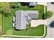 Aerial shot of roof and lush lawn showing landscaping at 12088 Everwood Cir, Noblesville, IN 46060