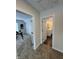 Hallway featuring an office space and bathroom for a modern living experience at 128 W Walnut St, Lebanon, IN 46052