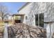 Spacious back deck featuring sliding glass doors, ideal for outdoor relaxation and entertaining at 14117 Princewood Dr, Fishers, IN 46037