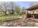 Outdoor deck with white railings, offering a great view of the green lawn and the neighbor's homes at 14117 Princewood Dr, Fishers, IN 46037