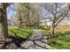 Serene walking path surrounded by mature trees in a quiet residential neighborhood at 14117 Princewood Dr, Fishers, IN 46037