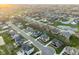 Aerial view of a well-planned suburban neighborhood with homes, streets, and green spaces at 14872 Autumn View Way, Fishers, IN 46037