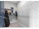 Walk-in closet with shelving, hanging clothes, and ample storage space at 14872 Autumn View Way, Fishers, IN 46037