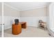 Spacious home office with desk, shelving and seating; perfect for working from home at 14872 Autumn View Way, Fishers, IN 46037
