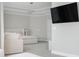 Bright and spacious main bedroom offering a large flat screen television at 14872 Autumn View Way, Fishers, IN 46037