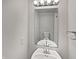 Small bathroom with brushed nickel fixtures and white walls at 15507 Dry Creek Rd, Noblesville, IN 46060
