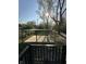 Backyard view of an outdoor shelter structure at 2115 N Leland Ave, Indianapolis, IN 46218