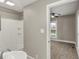 Bathroom featuring shower/tub and sink at 221 N Munsie St, Indianapolis, IN 46229