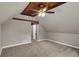 Bedroom with carpet, wood ceiling, a ceiling fan, and plenty of natural light at 221 N Munsie St, Indianapolis, IN 46229