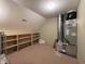 Storage room featuring shelves and a HVAC unit at 2365 E 850 N, Lebanon, IN 46052