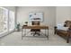 Cozy office featuring a wooden desk, plush chair, and plenty of natural light at 2798 W High Grove Cir, Zionsville, IN 46077