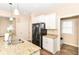 Kitchen counter with granite countertops and stainless steel appliances at 2945 N New Jersey St, Indianapolis, IN 46205