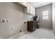 Efficient laundry room with sink, cabinets, and plenty of storage space at 3133 Ruckle St, Indianapolis, IN 46205
