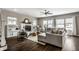 Bright and airy living room featuring a fireplace, large windows, and neutral decor at 3133 Ruckle St, Indianapolis, IN 46205