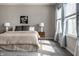 Well-lit main bedroom with large windows and classic bedside table decor at 3133 Ruckle St, Indianapolis, IN 46205