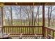 Picturesque porch with wooden railing, providing stunning views of the surrounding nature at 5875 Annanhill Ct, Avon, IN 46123
