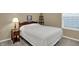 Comfortable bedroom featuring a plush bed, nightstand, and window with lots of natural light at 6103 Pebblebrooke Rd, Whitestown, IN 46075