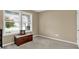 Comfortable bedroom with a well-lit window, hardwood furniture, neutral walls and carpet at 6103 Pebblebrooke Rd, Whitestown, IN 46075