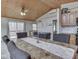 Open floor plan features a spacious living room that flows into the dining area and kitchen at 6141 Flamingo Dr, Nineveh, IN 46164