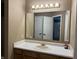 Bathroom featuring a large mirror and vanity at 6318 Amarillo Way, Indianapolis, IN 46237