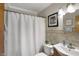 Cozy bathroom with shower and vanity at 6826 Hague Rd, Indianapolis, IN 46256