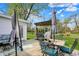 Well-appointed deck features a table, chairs, grill, seating, and backyard views, perfect for outdoor entertaining at 6826 Hague Rd, Indianapolis, IN 46256