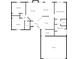 Detailed floor plan showcasing layout of bedrooms, living spaces, kitchen, and garage in a single-story house at 7634 Pennycroft Dr, Indianapolis, IN 46236