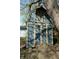 Shed with barn doors and a ramp in the backyard at 10360 Wilson Rd, Brownsburg, IN 46112