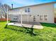 Well maintained backyard featuring a pergola, patio, and green grass at 10376 Alice Ct, Fishers, IN 46038