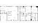 Detailed floor plan showcasing the layout of the first and second floors, including room names and dimensions at 10376 Alice Ct, Fishers, IN 46038