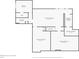 Floor plan depicting basement, bathroom, and bedroom layout of the home at 13682 Frenchmans Creek, Carmel, IN 46032