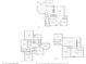 Floor plan of first floor and basement showing layout of rooms and measurements at 13682 Frenchmans Creek, Carmel, IN 46032