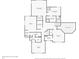 Floor plan of second floor and basement showing layout of bedrooms and bathrooms at 13682 Frenchmans Creek, Carmel, IN 46032