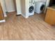 View of the laundry area with new appliances, showcasing convenience and functionality at 1640 Lawton Ave, Columbus, IN 47201