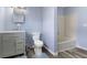 Bathroom featuring neutral color scheme and modern fixtures at 1739 N Alton Ave, Indianapolis, IN 46222