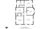 An illustrated floor plan with dimensions for the kitchen, bath, bedrooms, living room, and halls at 1739 N Alton Ave, Indianapolis, IN 46222