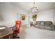 Office featuring a comfortable seating area and french doors leading to another room at 18488 Jaden Dr, Westfield, IN 46062